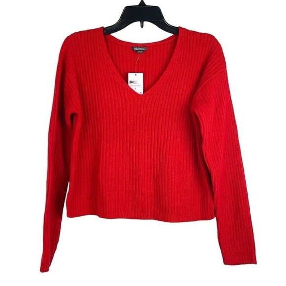 Wild Fable Women's V-Neck Rib Knit Pullover Sweater Size L - Picture 1 of 6